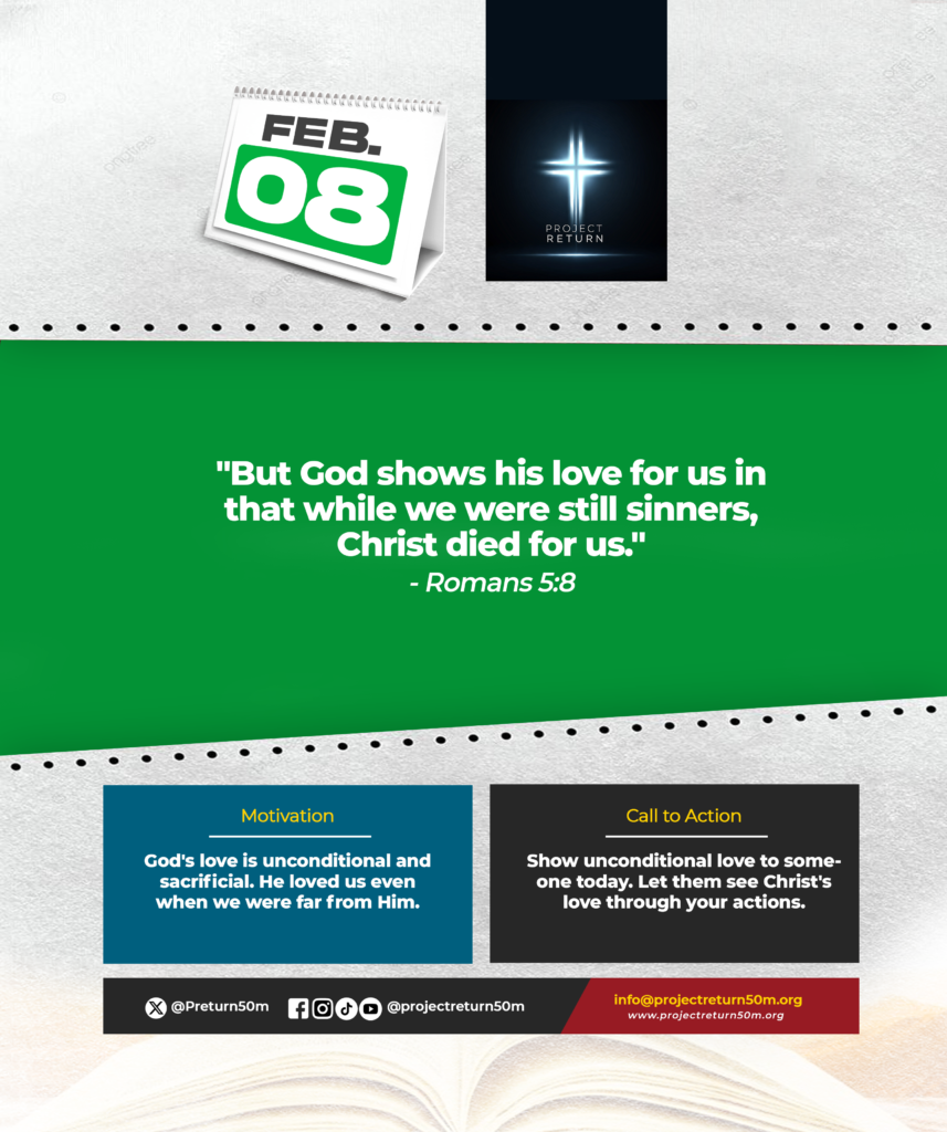 Verse: "But God shows his love for us in that while we were still sinners, Christ died for us." - Romans 5:8