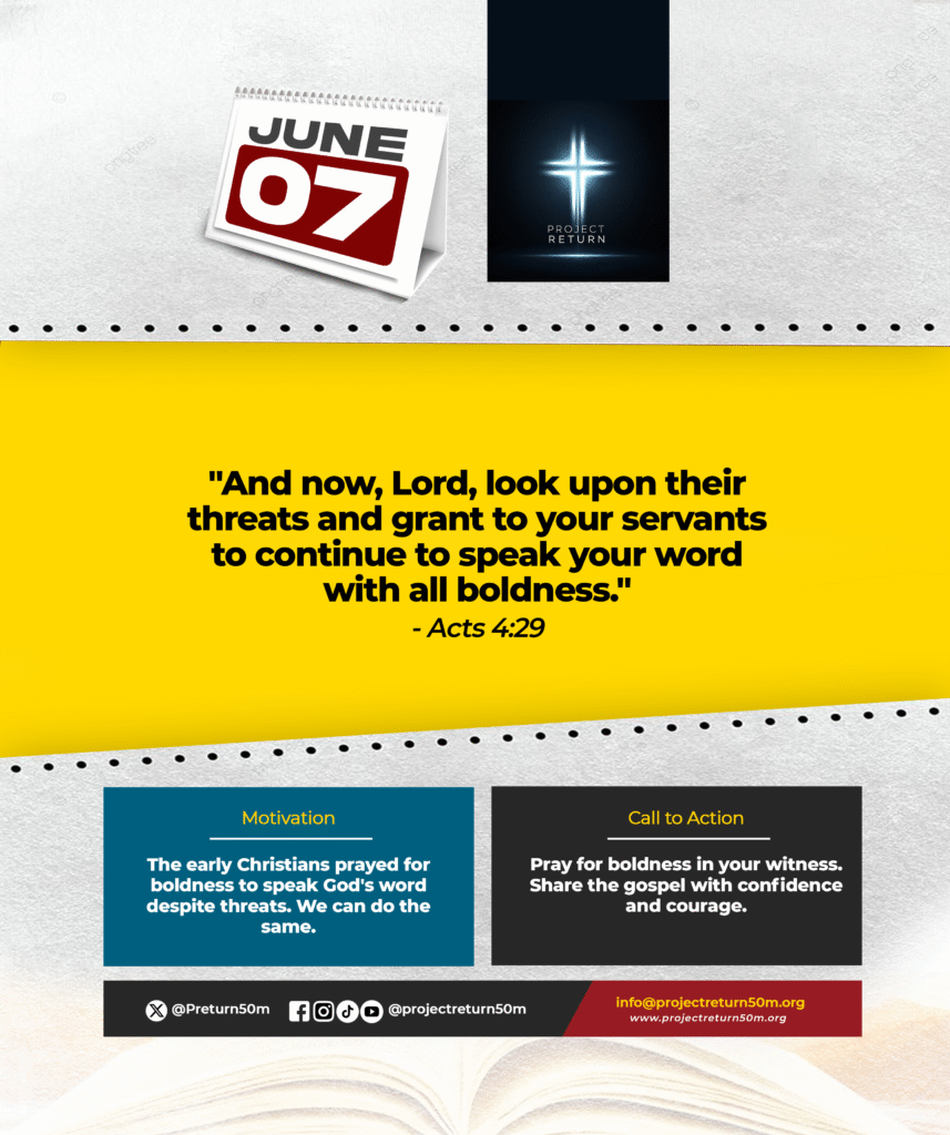 Verse: "And now, Lord, look upon their threats and grant to your servants to continue to speak your word with all boldness." - Acts 4:29