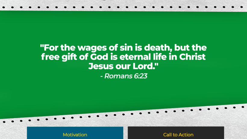 For the wages of sin is death, but the free gift of God is eternal life in Christ Jesus our Lord