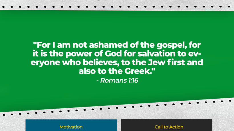 For I am not ashamed of the gospel, for it is the power of God for salvation to everyone who believes, to the Jew first and also to the Greek.